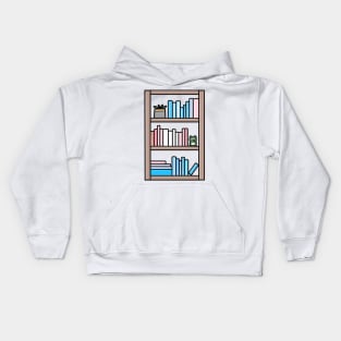 Subtle Trans Pride Bookcase Kids Hoodie